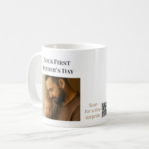 Custom First Father’s Day Mug with Custom QR Code