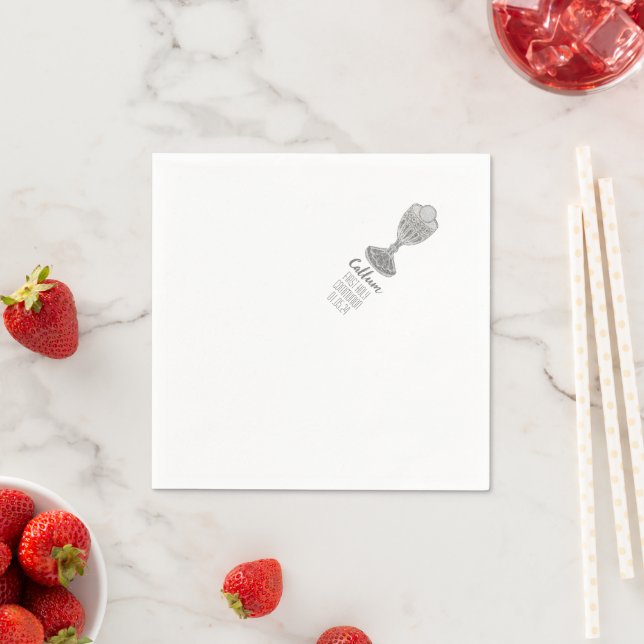 Custom First Holy Communion Party Napkin (Insitu)