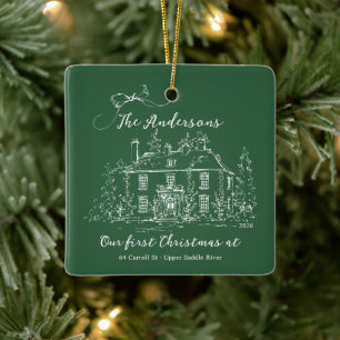 Custom First Home Christmas Ornament