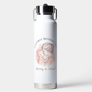 Custom First Mother’s Day Water Bottle for New Mom