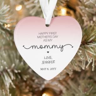 Custom First Mother's Day Gift New Mommy Keepsake Ornament