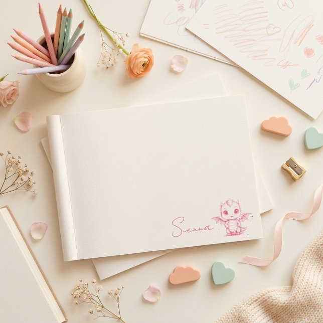Custom First Name Stamp with Cute Dragon (Custom First Name Stamp with Cute Dragon)