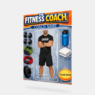 Custom Fitness Coach Photo and Name  Acrylic Sign