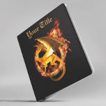 Custom Flaming Dragon Fire Binder<br><div class="desc">This design was created though digital art. It may be personalized in the area provide or customizing by choosing the click to customize further option and changing the name, initials or words. You may also change the text colour and style or delete the text for an image only design. Contact...</div>