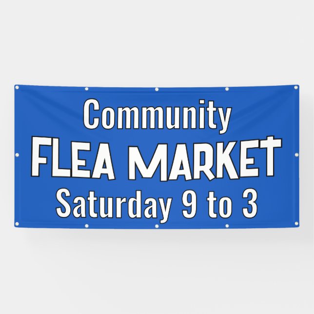 Custom Flea Market Banner (Horizontal)