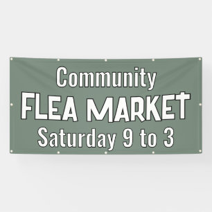 Custom Flea Market Banner