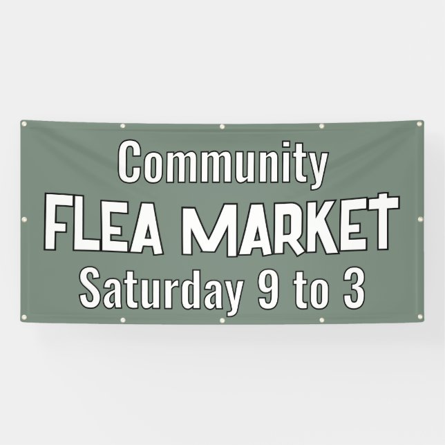 Custom Flea Market Banner (Horizontal)