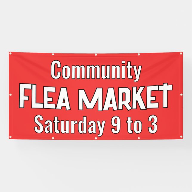 Custom Flea Market Banner (Horizontal)