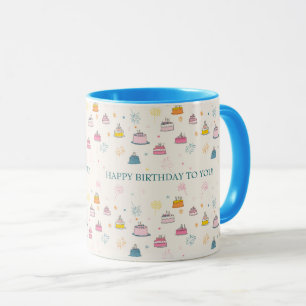 Custom Floating Cakes & Fireworks – Birthday Mug