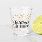 Custom Floral Birthday Favour Shot
