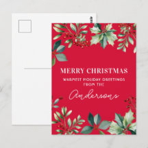 Custom Floral Christmas Party