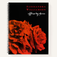Custom Floral Inspirational Funny Black Red Roses