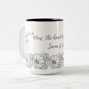 Custom Floral Mother's Day Gift Mug