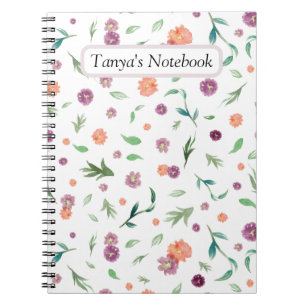 Custom Floral Notebook – Birthday Gift for Mom