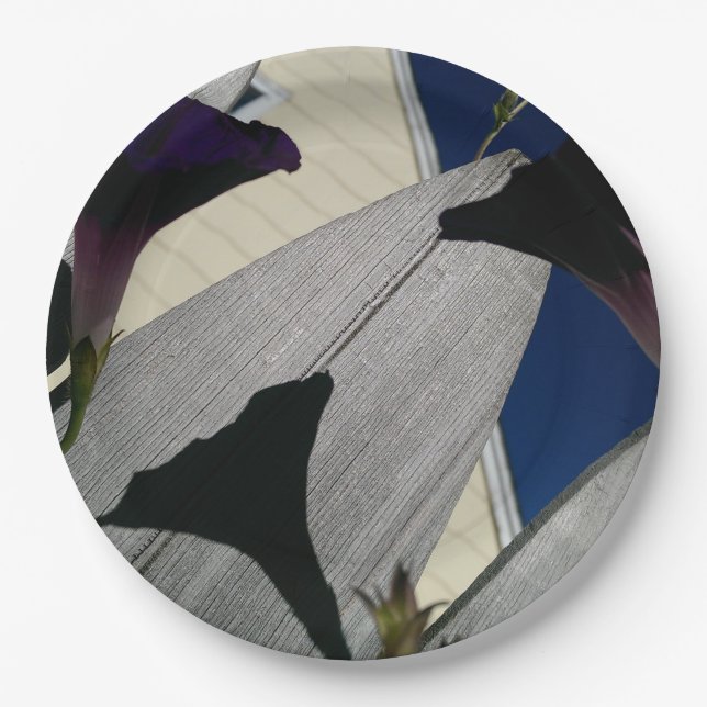 Custom Floral Party Paper Plate (Front)