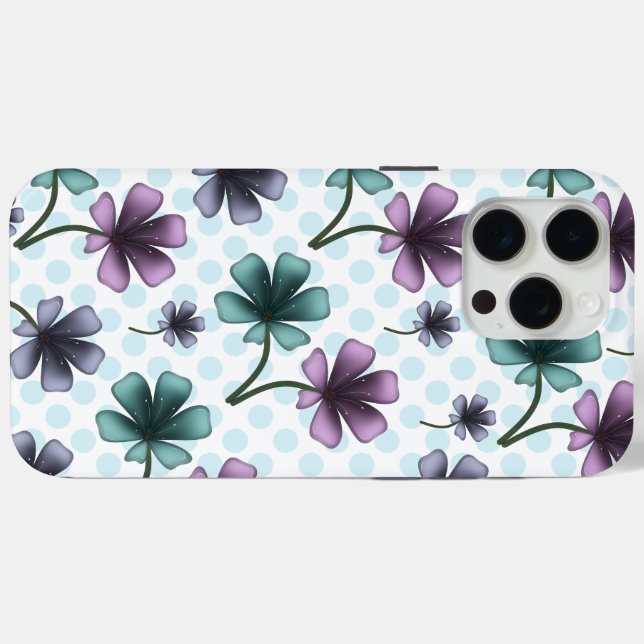 Custom floral pattern gift iPhone / iPad case (Back (Horizontal))