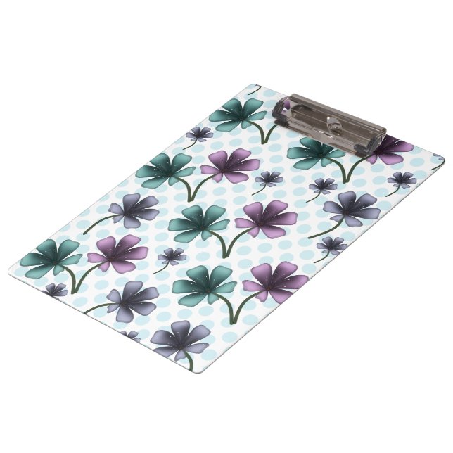 Custom floral pattern gift iPhone / iPad case Clipboard (Angled)