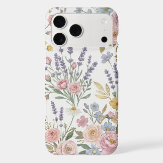 Custom Floral Pattern iPhone 17 Pro Max Slim Case 