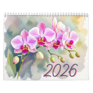 Custom Floral Photo Calendar Personalized Flower 