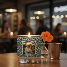 Custom Floral Photo Engagement 