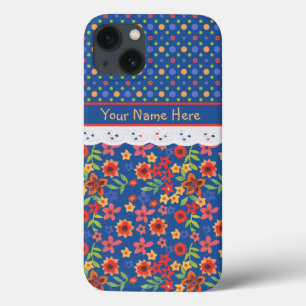 Custom Floral Polkas Faux Lace iPhone 6 Case