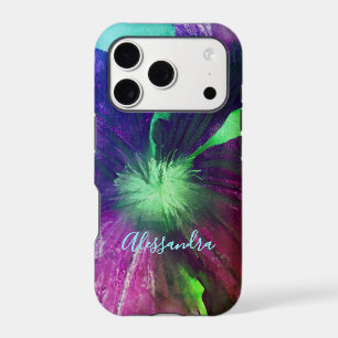 Custom Floral Purple Green Watercolor Botanical