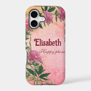 Custom floral rustic peony themed personalized