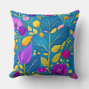 Custom floral throw pilow pillow