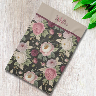 Custom Floral Vintage Mary Delany Inspired Kitchen Towel