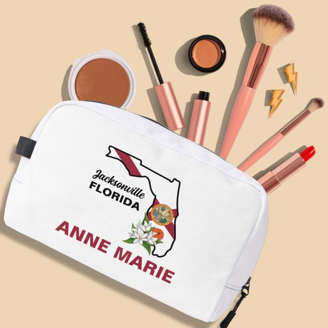Custom Florida Flag State Flower Orange Blossom Dopp Kit (Creator Uploaded)