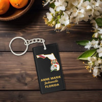 Custom Florida Flag State Flower Orange Blossom