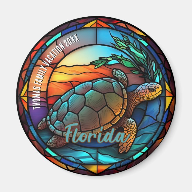 Custom Florida Vacation Souvenir  Magnet (Front)