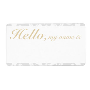 Custom Flourish Border Name Tag
