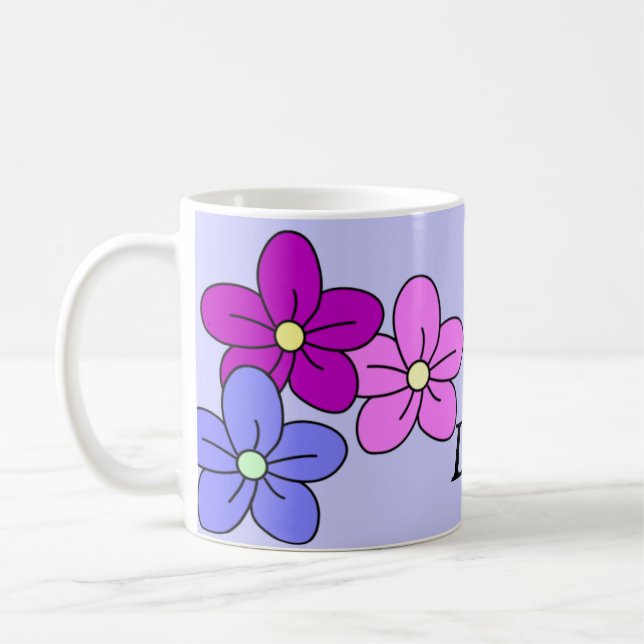 Custom Flower Mugs (Left)