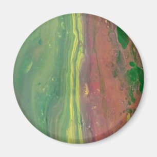 Custom Fluid Art Magnet