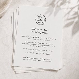 Custom Flyer   Modern Business Logo Grey Flyers