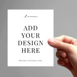 Custom Flyer Printing 4.5x5.6" Upload Your Design<br><div class="desc">Upload and print your custom flyers here. Upload Jpeg files with bleeds to the front and back of this 4.5x5.6" business flyer template and get your promotional leaflets printed. You may upload your files directly or use the 'design tool' to make further edits. If you wish the back of these...</div>