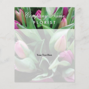 Custom flyers for florist shop flower business