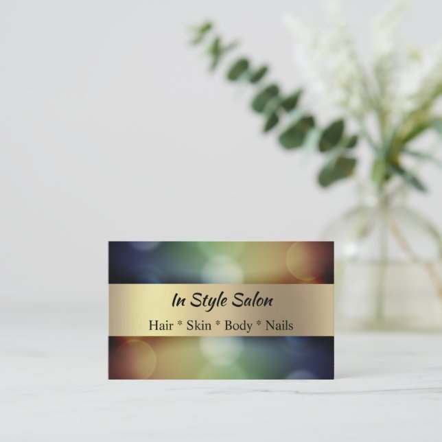 Custom Foil Gold look Professional Business Cards (Standing Front)