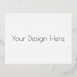 Custom  foil holiday postcard