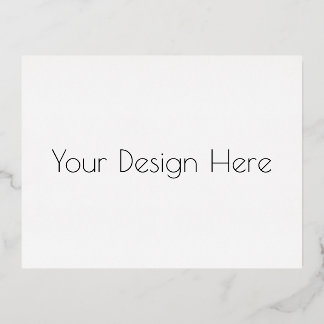 Custom  foil holiday postcard