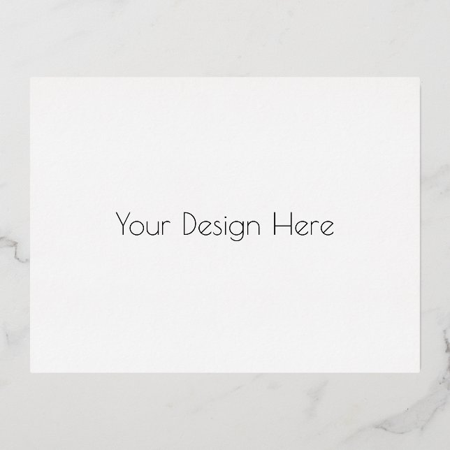 Custom  foil invitation postcard (Front)