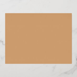 Custom Foil Postcard in Warm Sand