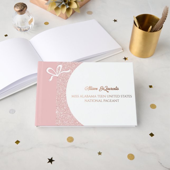 Custom Foil Printed Pageant Week Autograph Book (Front Open)