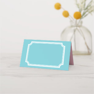 Custom folded place cards for wedding reception