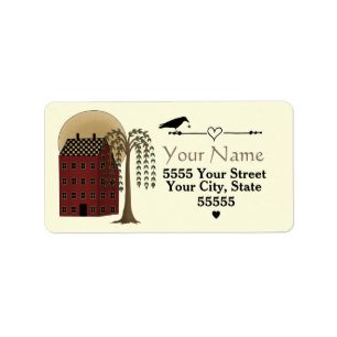 Custom Folk Art Address Labels