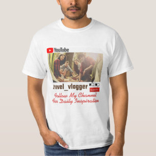 Custom follow my channel T-Shirt