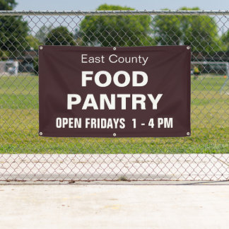 Custom Food Pantry Banner
