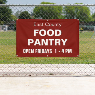 Custom Food Pantry Banner