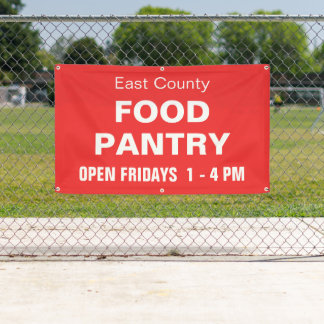 Custom Food Pantry Banner